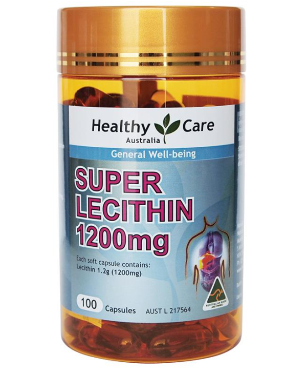 Healthy Care Super Lecithin 1200mg 100 Capsules Luxury Kingdom